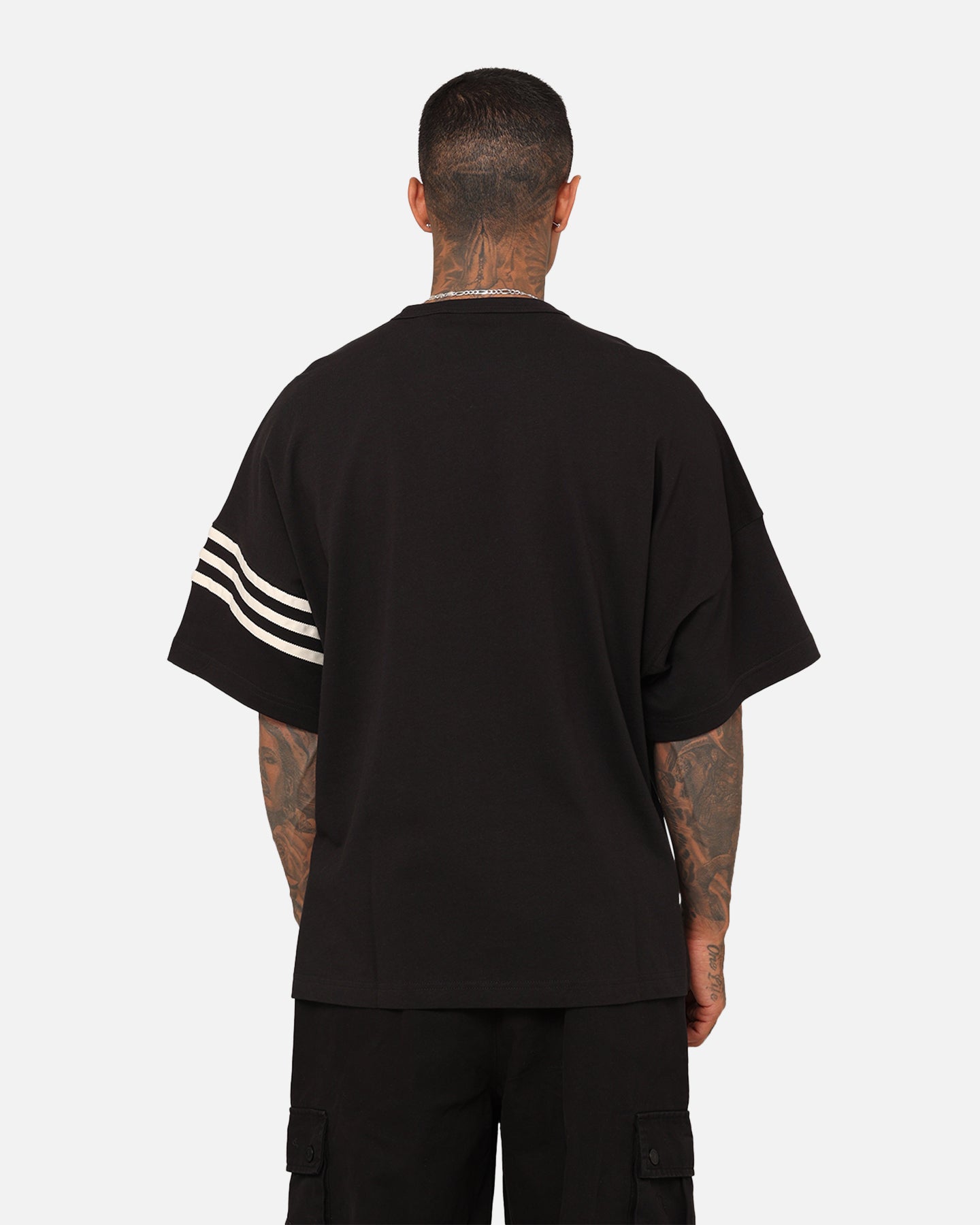 Adidas Adicolour Neuclassics T-Shirt for Men - Black Cotton Casual Tee for Everyday Wear, Gym, and Street Style