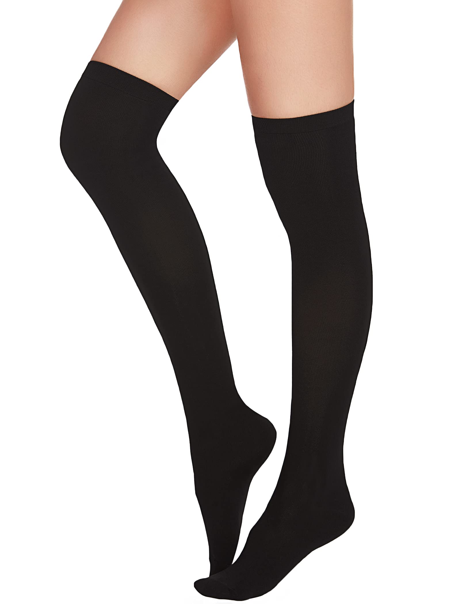 ADOME Women's Extra Long Thigh High Socks - Cotton Knit Warm Thick Tall Boot Stockings & Leg Warmers for Winter Fashion, Office Wear, and Casual Outfits