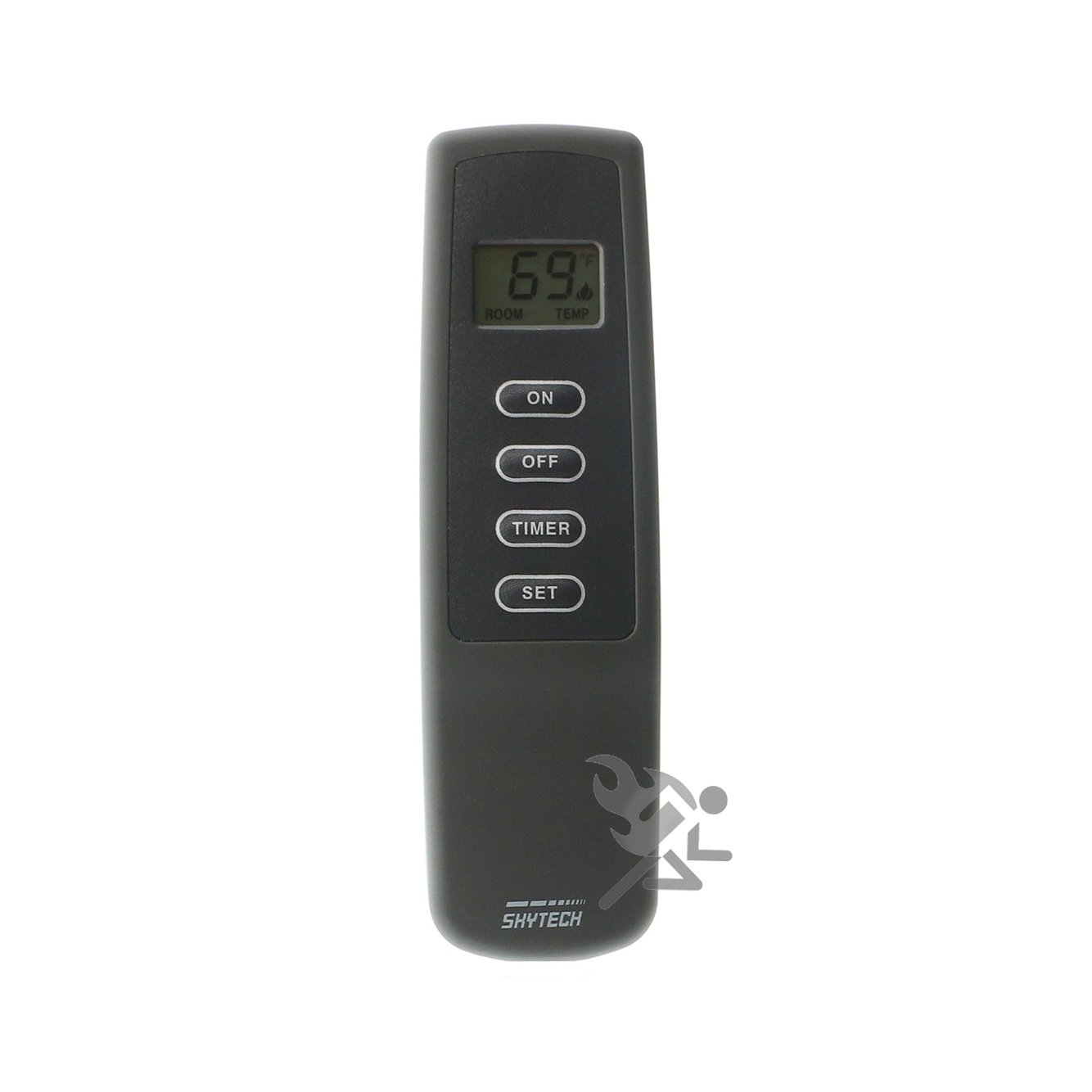 Skytech SKY-1001 T/LCD Fireplace Remote Control with Timer - Wireless Thermostat for Electric Fireplace, Easy Installation & Temperature Settings - Perfect for Living Room, Bedroom & Office Heating