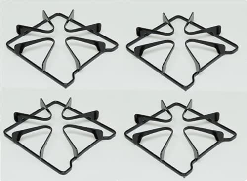 (4 Pack) Whirlpool WPW10268483 Compatible Gas Range Burner Grates - Durable Replacement Cooking Grates for Stoves & Ovens - Perfect for Home Kitchens & Cooking Enthusiasts