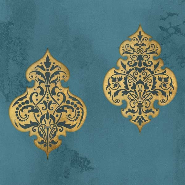 Turkish Emblem Stencil Impression Set for DIY Crafts, Home Decor & Scrapbooking - Ottoman-Inspired Design for Wood Burning, Painting & Calligraphy Projects