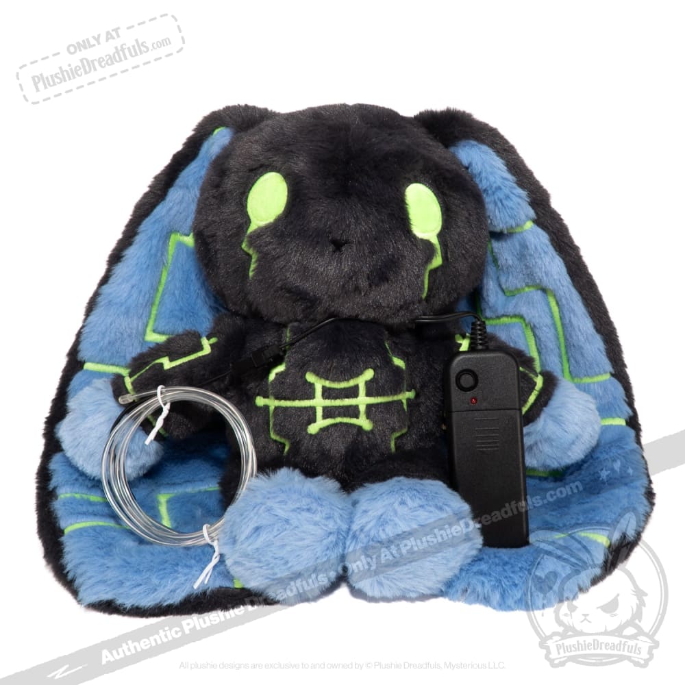 Plushie Dreadfuls Nyctophobia Rabbit - Soft Stuffed Animal Toy for Anxiety Relief & Comfort | Perfect for Nighttime Fears, Therapy, and Cuddling