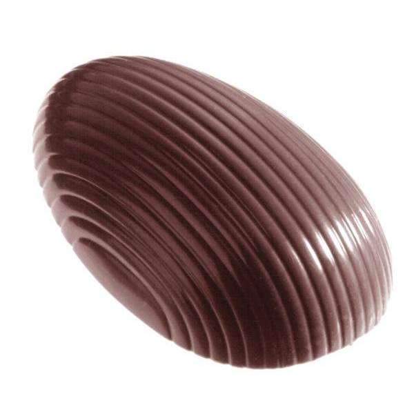 Premium 55mm Striped Egg Chocolate Mold for Baking, Candy Making & DIY Treats - Perfect for Easter, Holidays, and Party Desserts