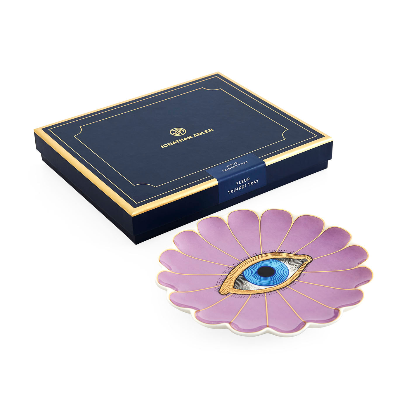 Elegant Fleur Trinket Tray - Decorative Jewelry Dish for Rings, Earrings & Keys - Perfect for Vanity, Dresser or Nightstand Organization