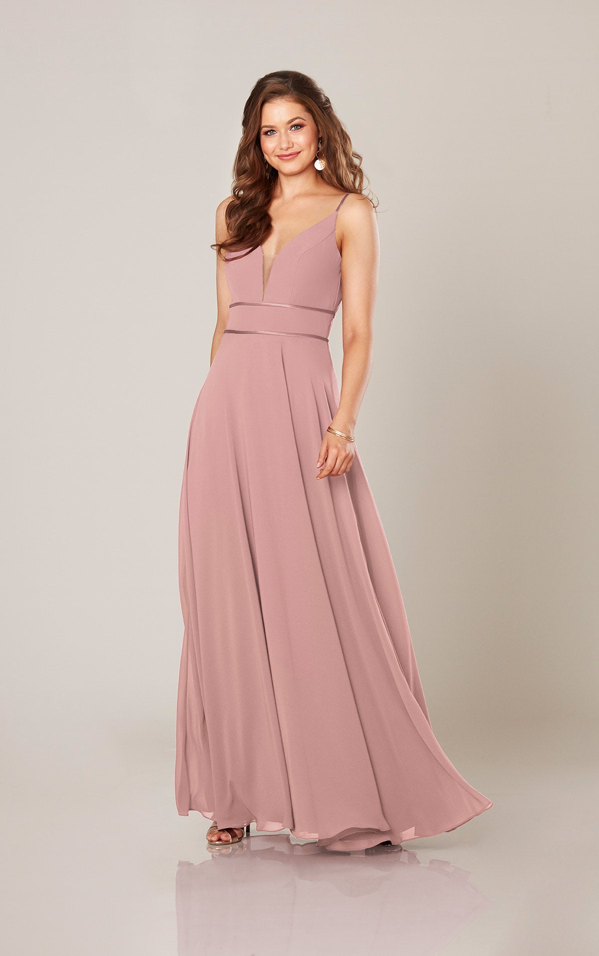 Elegant Dallas Chiffon & Satin Dress - Perfect for Weddings, Parties & Special Occasions | Flowy & Luxurious Fabric for Women's Formal Wear