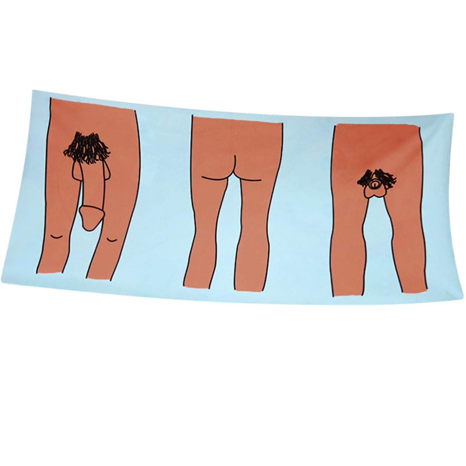 Soft & Absorbent Bath Towel for Men & Women - Quick-Dry Swimwear Cover Up, Funny Beach Blanket, Yoga Mat & Multi-Purpose Table Cloth - Perfect for Pool, Beach, Spa & Home Use