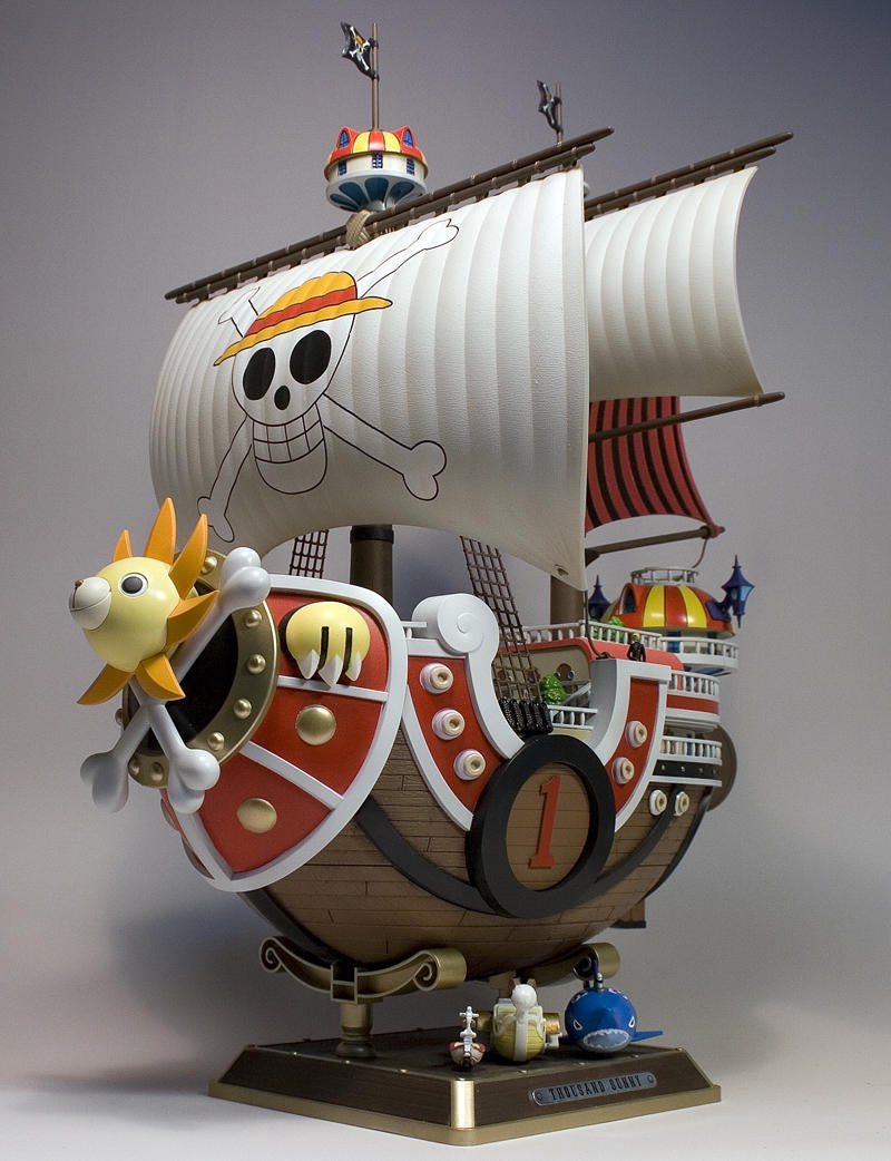 Bandai One Piece Thousand Sunny New World Ver. Model Kit - Pirate Ship Building Set for Anime Fans & Collectors - Perfect for Display, Gifts & DIY Projects