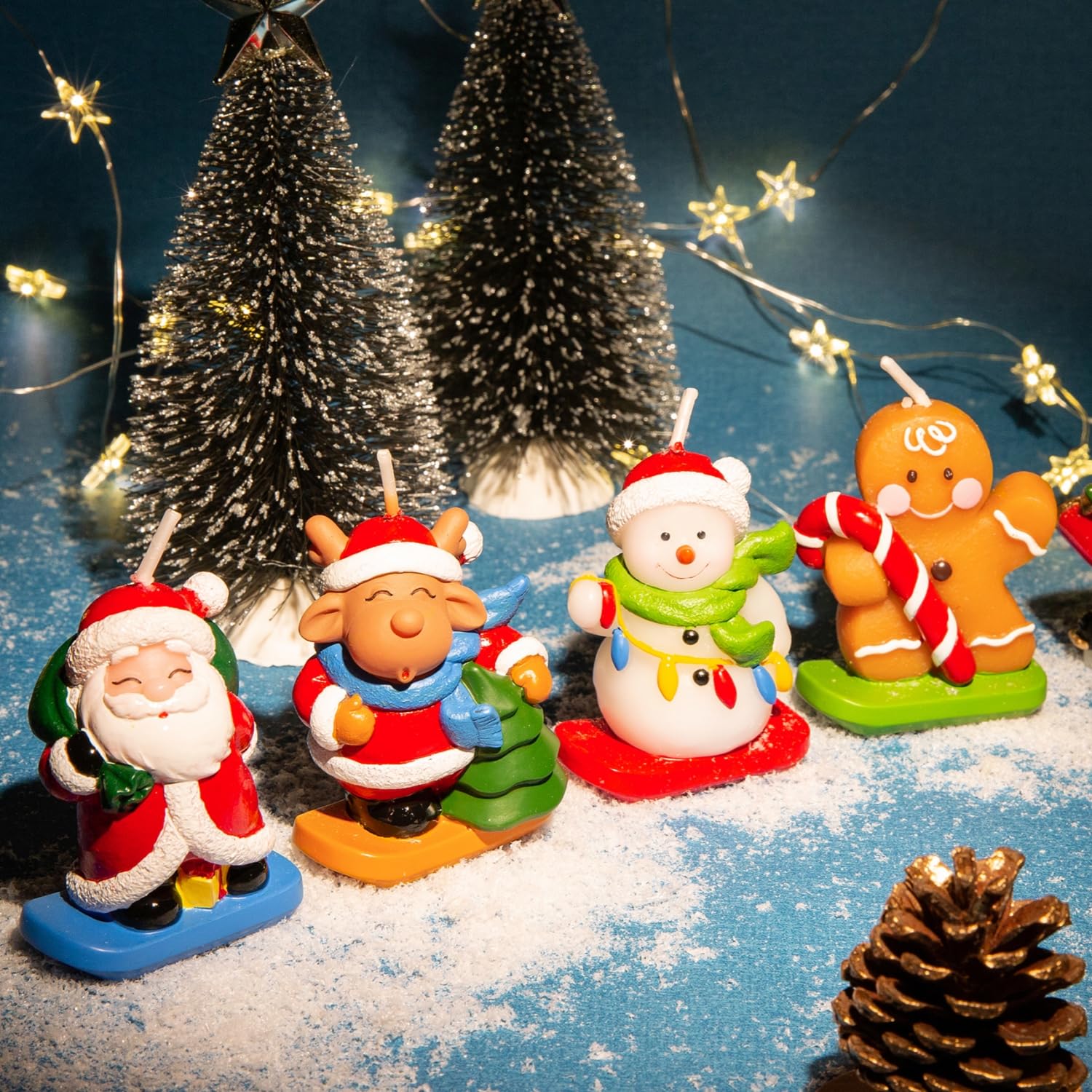 Natural Soy Candles - Gingerbread Man for Holiday Decor & Gifts