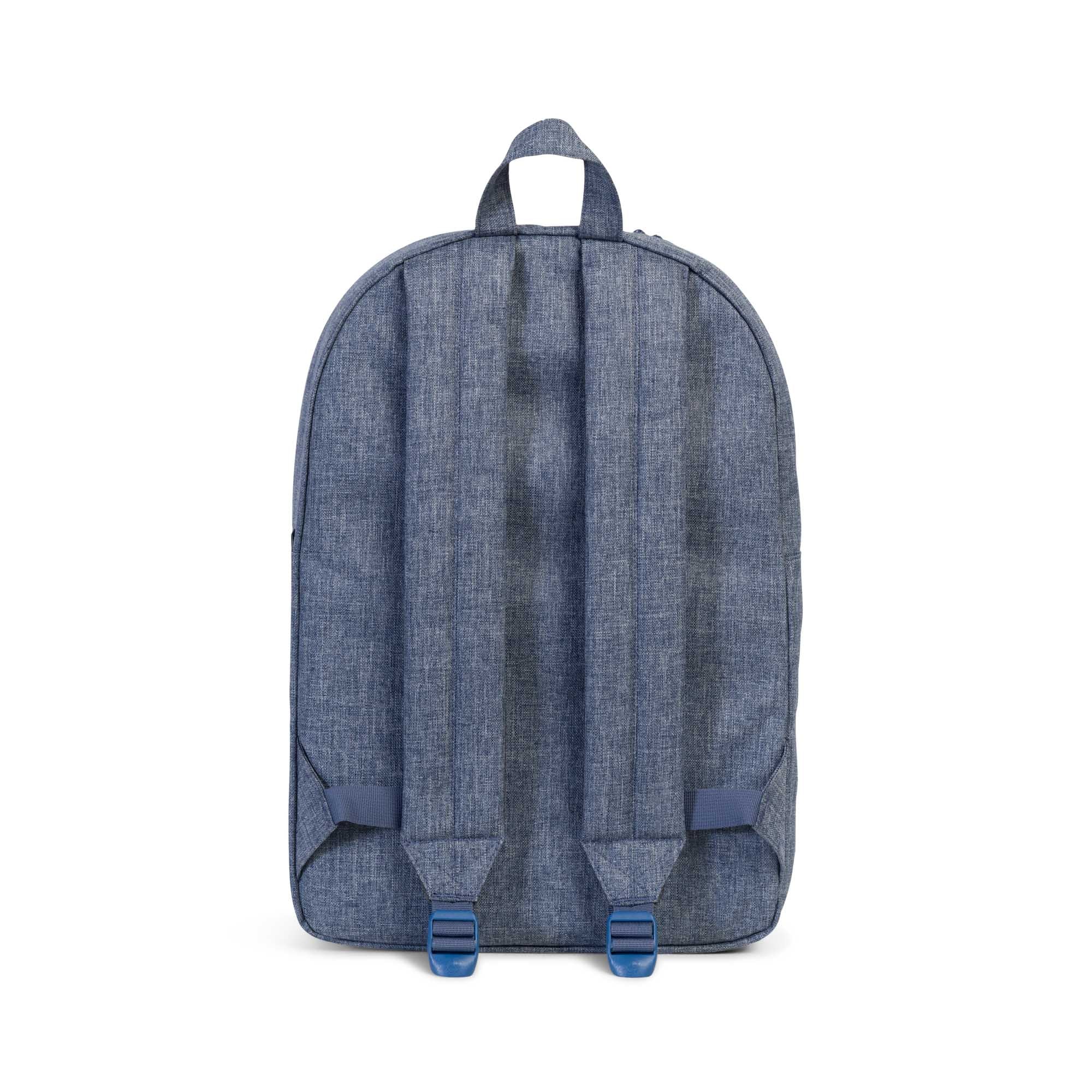 Herschel Classic Backpack - Dark Chambray Crosshatch Design | Water-Resistant Laptop Backpack for School, Work & Travel | Stylish Daypack for Men & Women