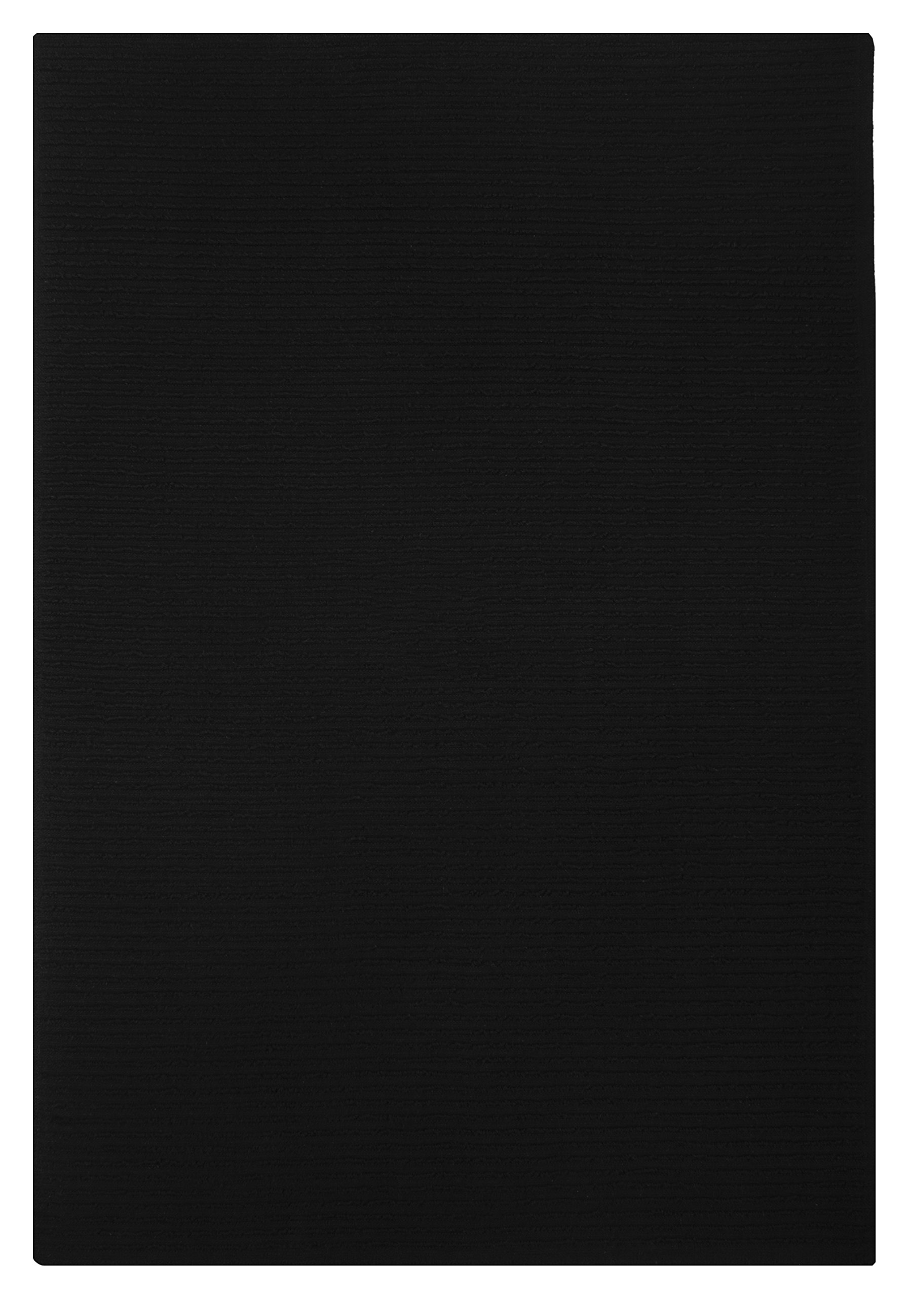 Premium Ridged Terry Cotton Dish Towels - Ultra Absorbent Kitchen Towels for Washing & Drying Dishes | Reusable & Machine Washable | Onyx Black | Perfect for Daily Kitchen Cleaning, Dish Drying & Hand Wiping