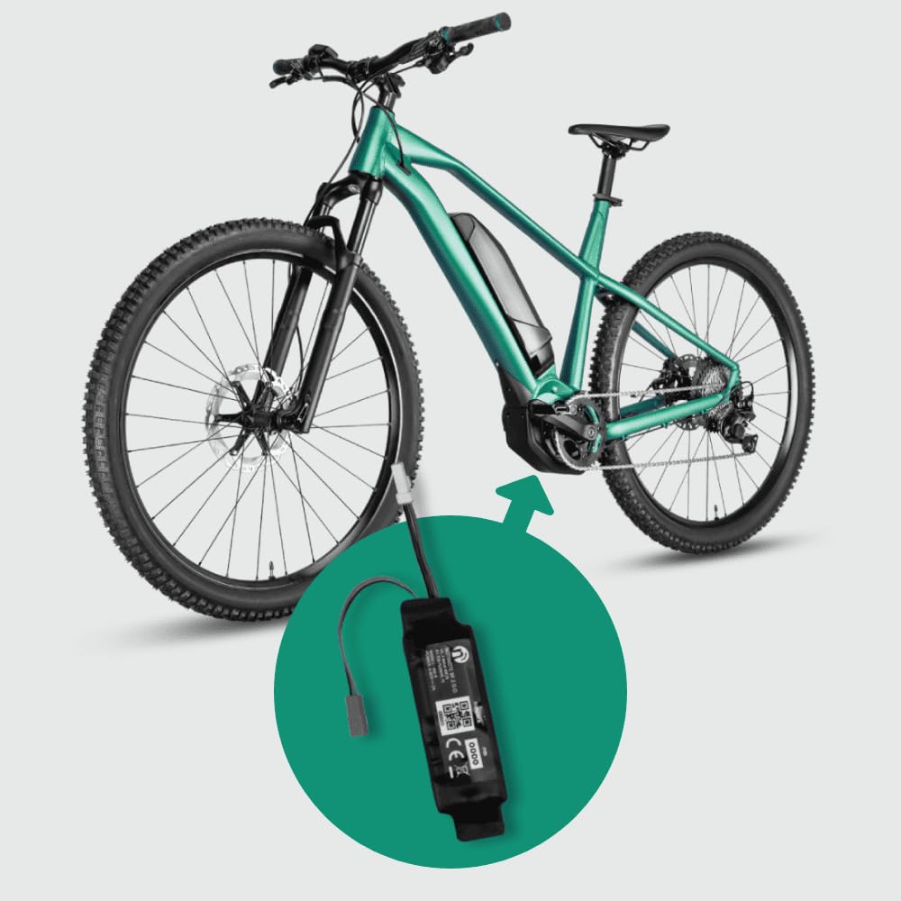 NotiOne® Smart GPS Tracker for Electric Bikes - Bosch Motor Compatible | No Subscription GPS Tracker with Anti-Theft Alarm | Geofencing & Roaming | Made in Europe | Perfect for Commuting, Delivery & Outdoor Adventures