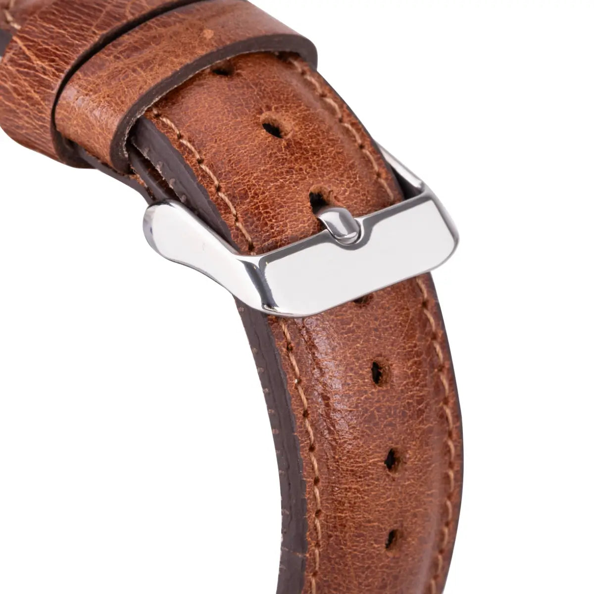 Premium Dark Brown Genuine Leather Apple Watch Band - Classic & Stylish for Men & Women - Perfect for Business, Casual & Everyday Wear