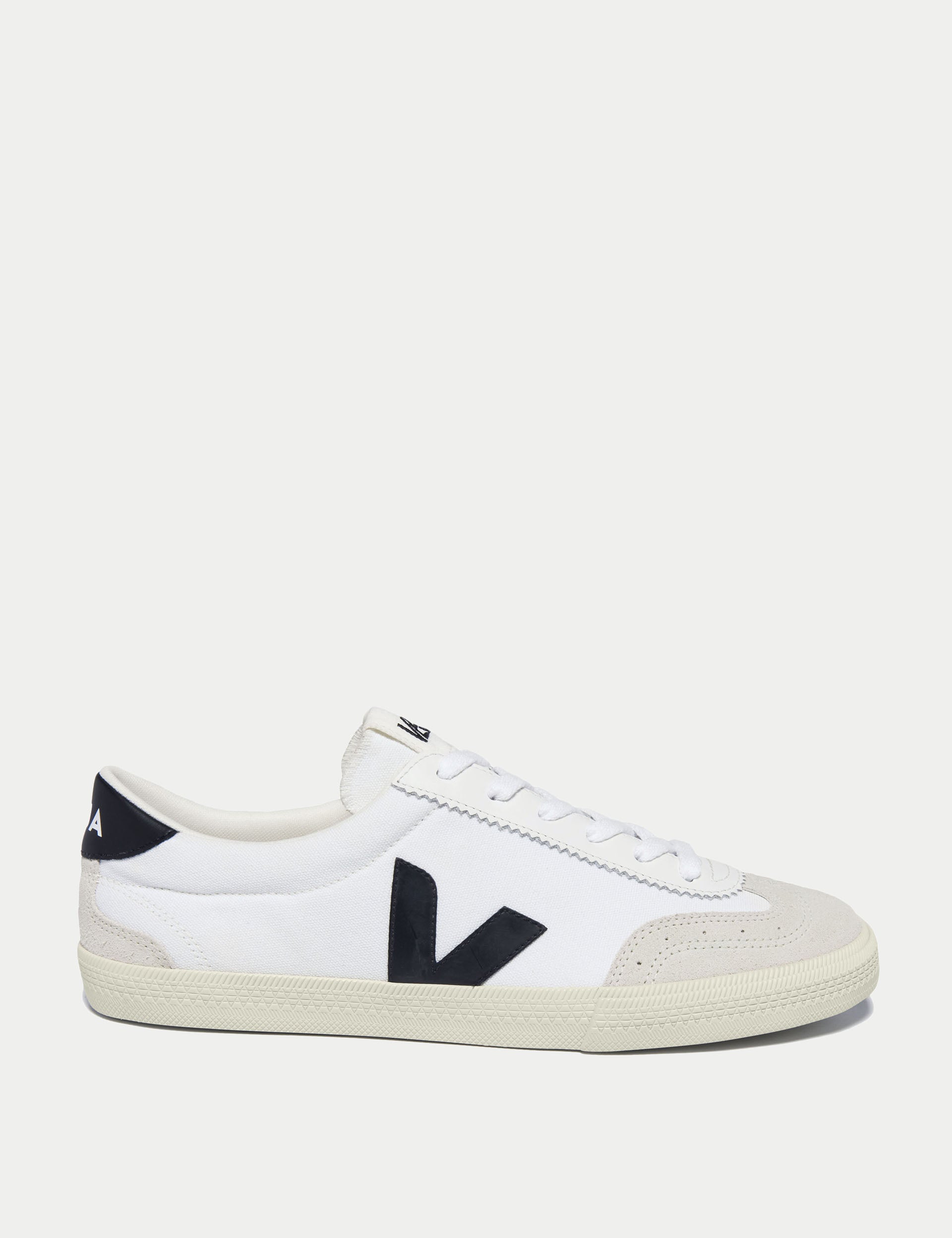 Volley Canvas Shoes for Men & Women - White & Black Classic Sneakers for Casual Wear, Sports, and Everyday Comfort