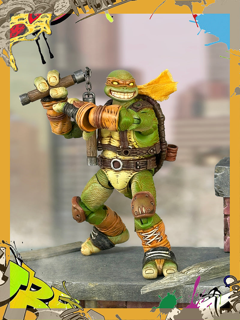 Fury Toys 1/12 Scale 5-inch Action Figure - Wave 3 Rage Samurai Force Turtle Collectible Figure for Display & Play | Perfect for Anime Fans, Model Collectors, and Gift Giving