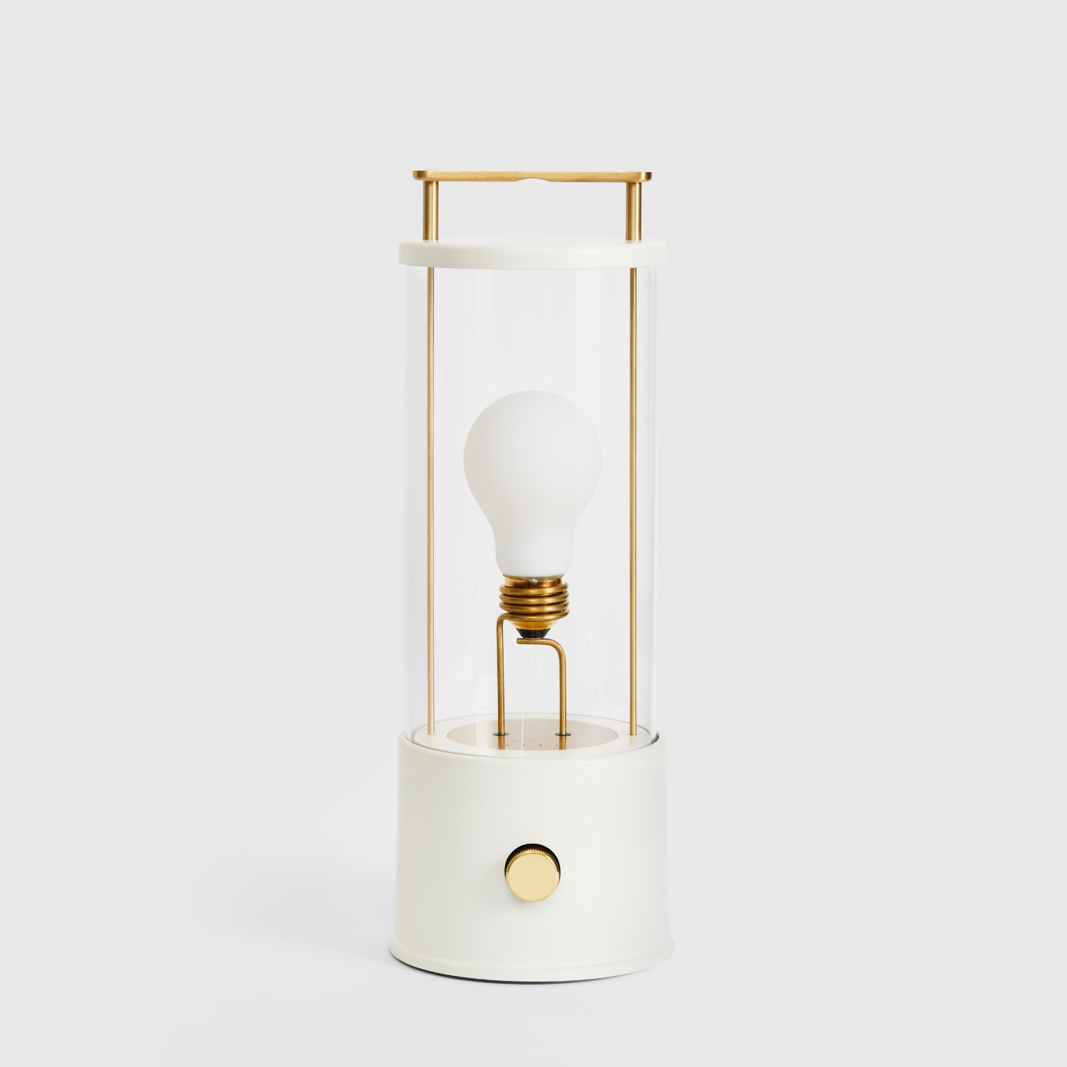 The Muse Portable Lamp in Candlenut White - Rechargeable LED Night Light for Bedroom, Nursery, Camping & Travel - Soft Glow Lighting for Reading & Relaxation
