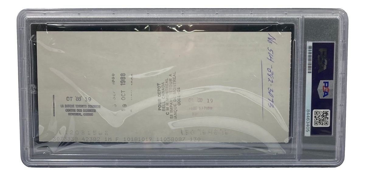 Authentic Maurice Richard Signed Montreal Canadiens Hockey Memorabilia - PSA/DNA Certified Bank Check #27 - Perfect for Sports Collectors, NHL Fans & Hockey History Enthusiasts - Great for Display in Man Caves, Sports Bars & Memorabilia Collections