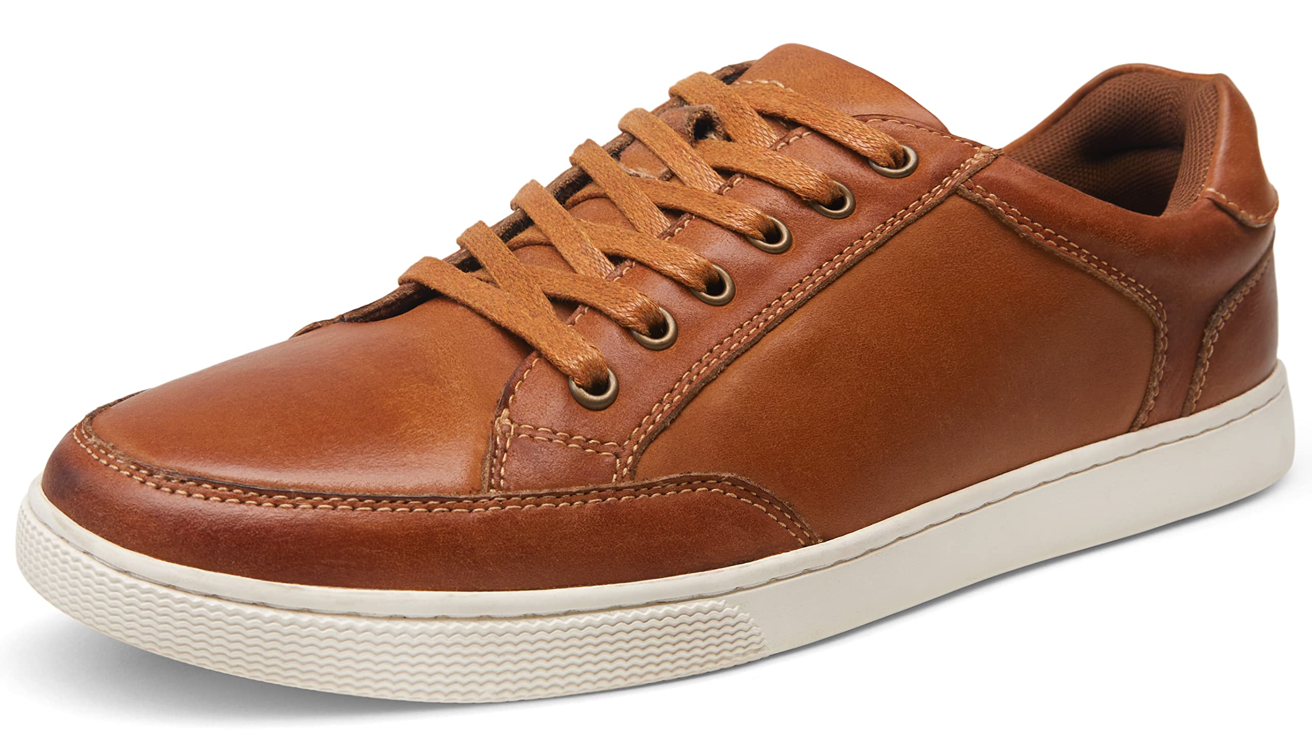 Jousen Men's Fashion Leather Sneakers - Casual Dress Oxford Shoes for Work, Walking & Everyday Wear