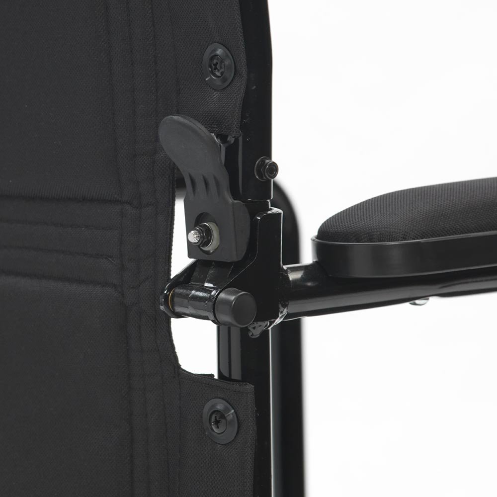 Drive DeVilbiss Steel Foldable Travel Chair - 19 Inch Wide Seat - Lightweight Portable Camping, Beach, Picnic & Outdoor Chair for Adults