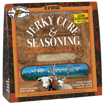 Low Sodium Original Beef Jerky Seasoning - Healthy & Tasty Meat Snack for Hiking, Camping & On-the-Go Protein Boost