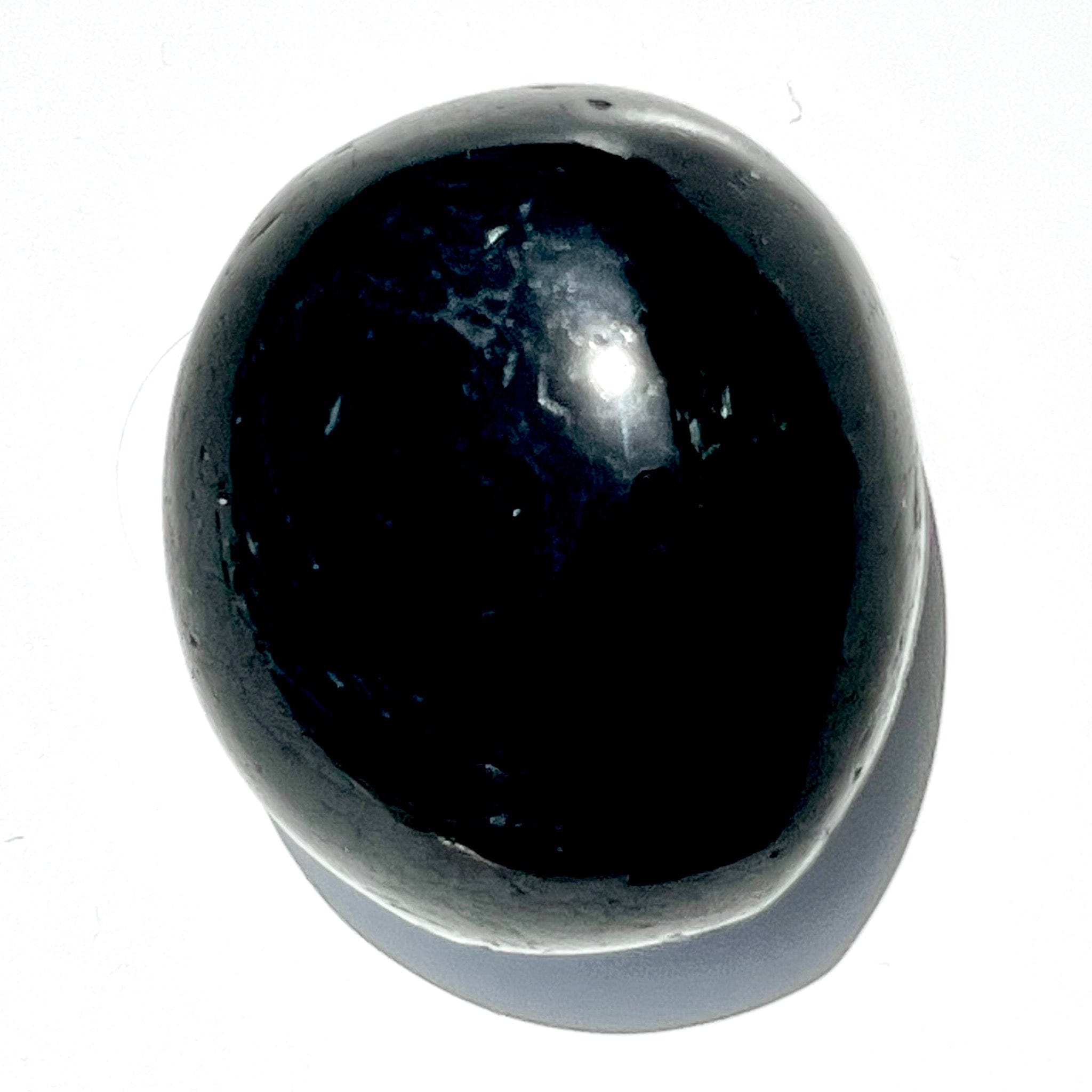 Black Tourmaline Palm Stone - Natural Healing Crystal for Stress Relief & Energy Protection | Perfect for Meditation, Reiki & Home Decor