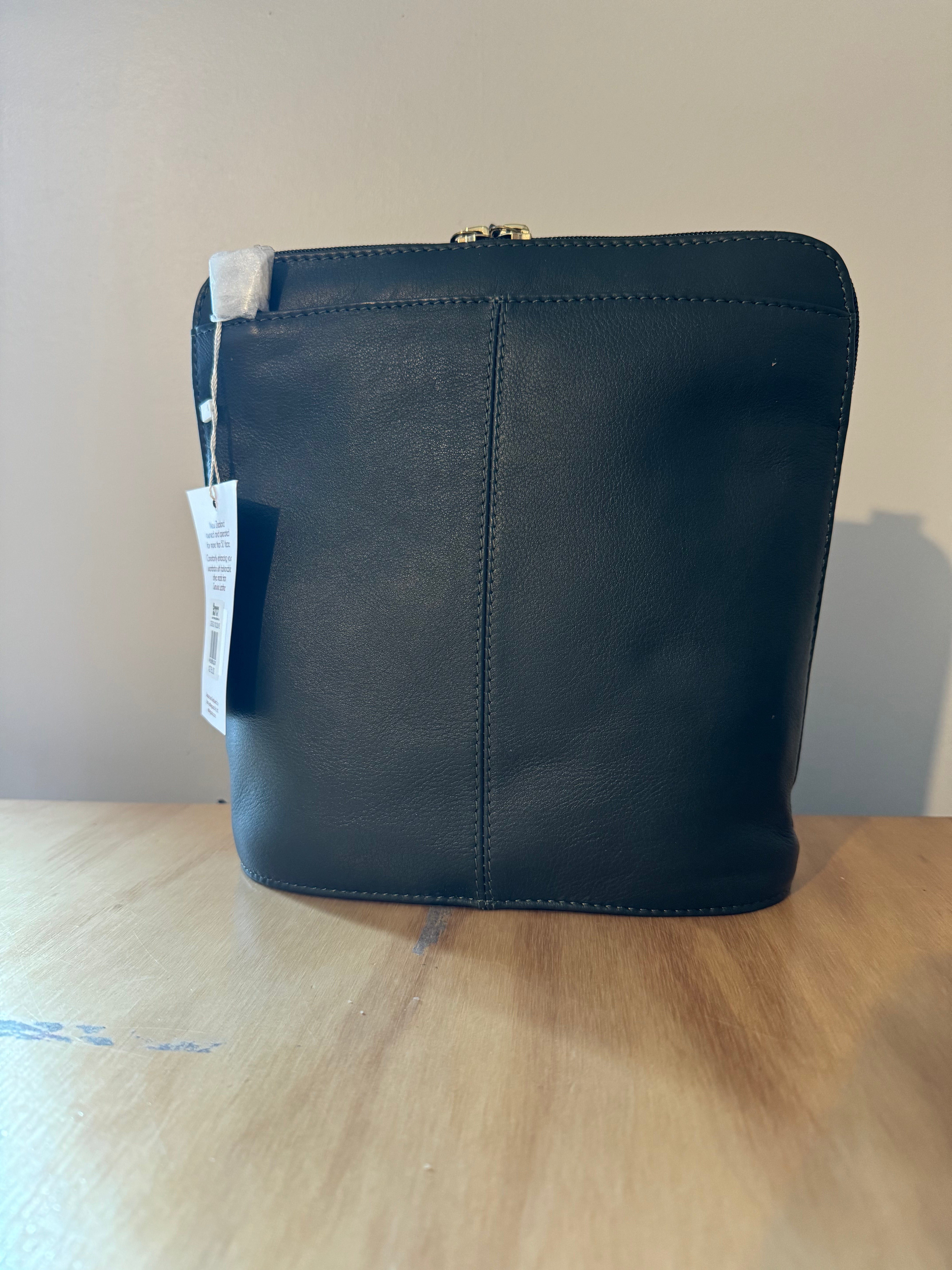 Stylish Paris Leather Handbag in Olive Green - Perfect for Work, Travel & Everyday Use