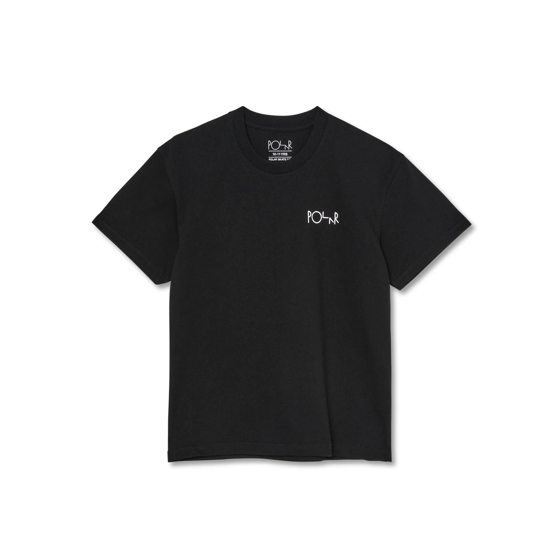 Polar Stroke Logo Tee Jr. - Black Cotton T-Shirt for Men | Casual Streetwear & Graphic Tee for Everyday Wear | Perfect for Outings, Parties, and Relaxing