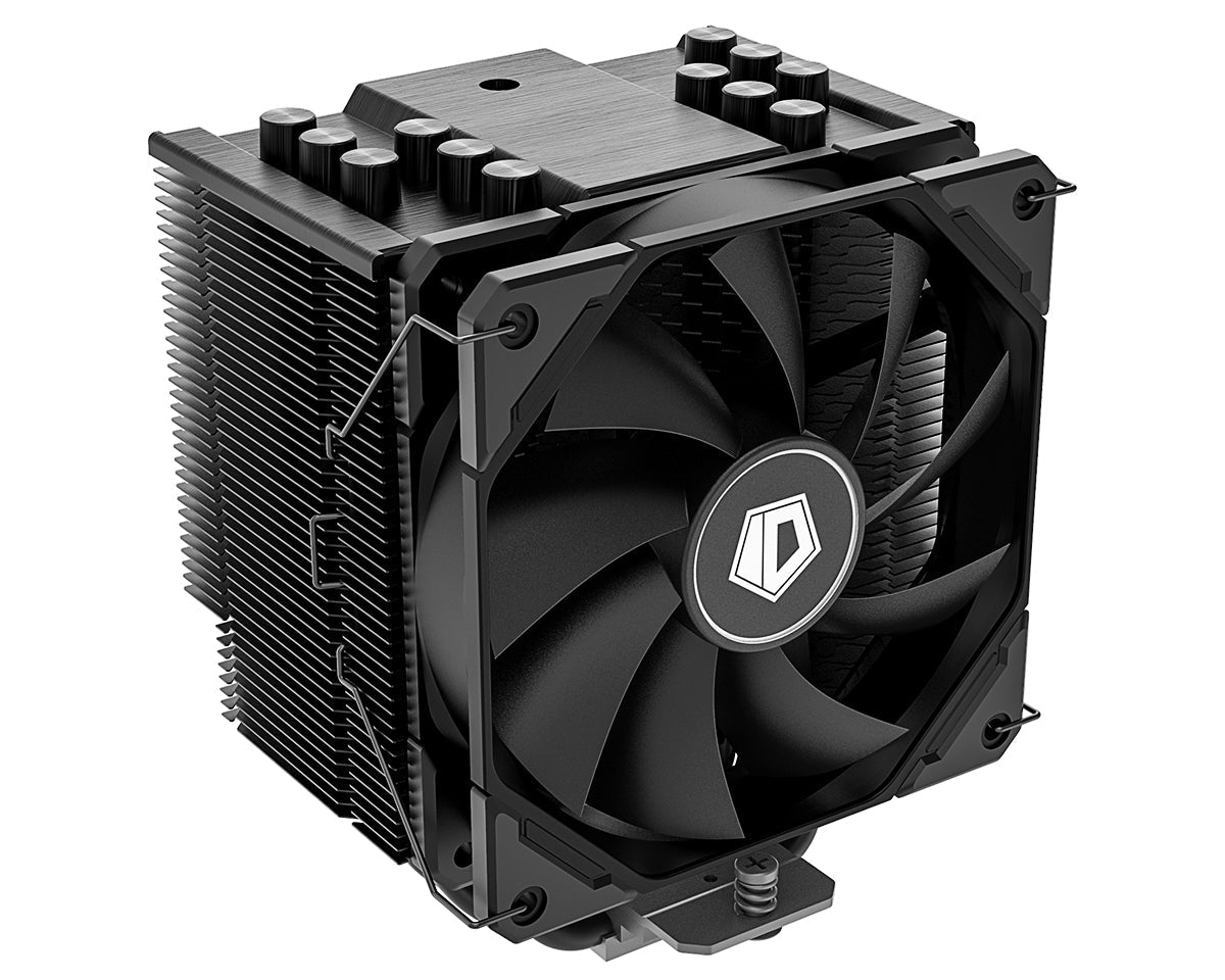 ID Cooling SE 226 XT 120mm CPU Air Cooler - High Performance PC Cooling Fan with 6 Heat Pipes, PWM Control, Black - Perfect for Gaming PCs, Workstations & Overclocking