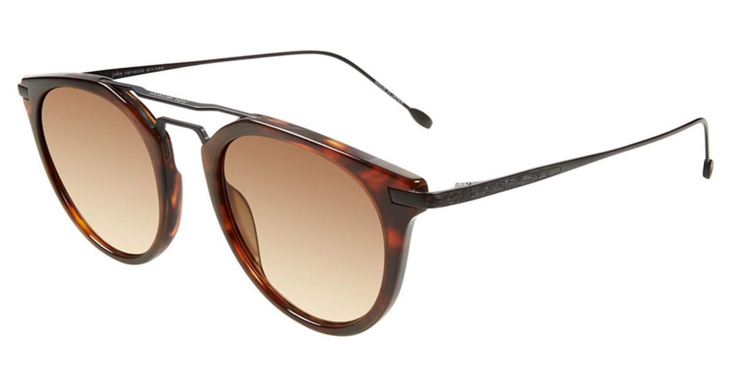 John Varvatos V 522 Brown Polarized Sunglasses for Men - UV Protection & Fashion Eyewear - Perfect for Driving, Beach, and Outdoor Activities