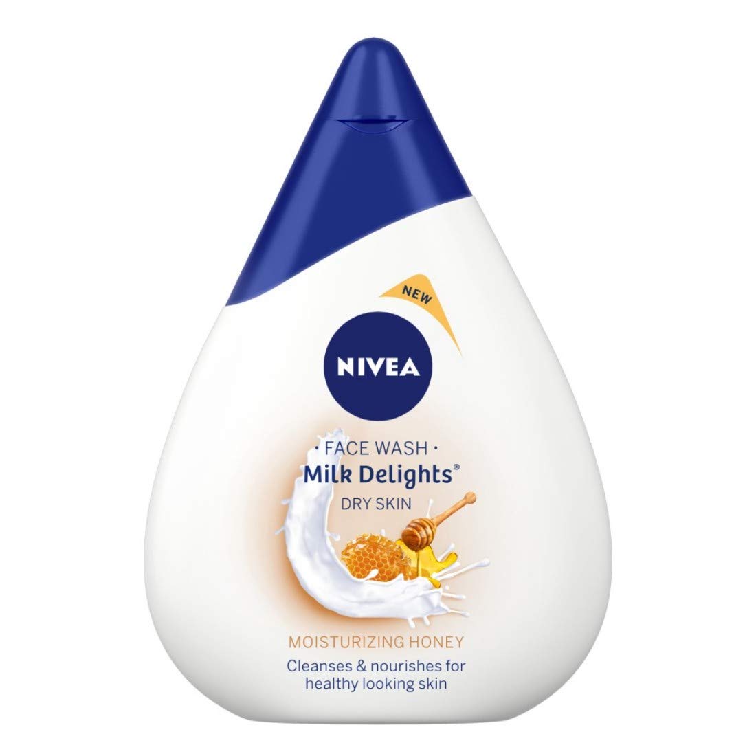 Nivea Milk Delights Rosewater Face Wash for Sensitive Skin, 100ml & Honey Moisturizing Face Wash for Dry Skin, 100ml - Gentle Daily Cleansing for Soft, Hydrated Skin