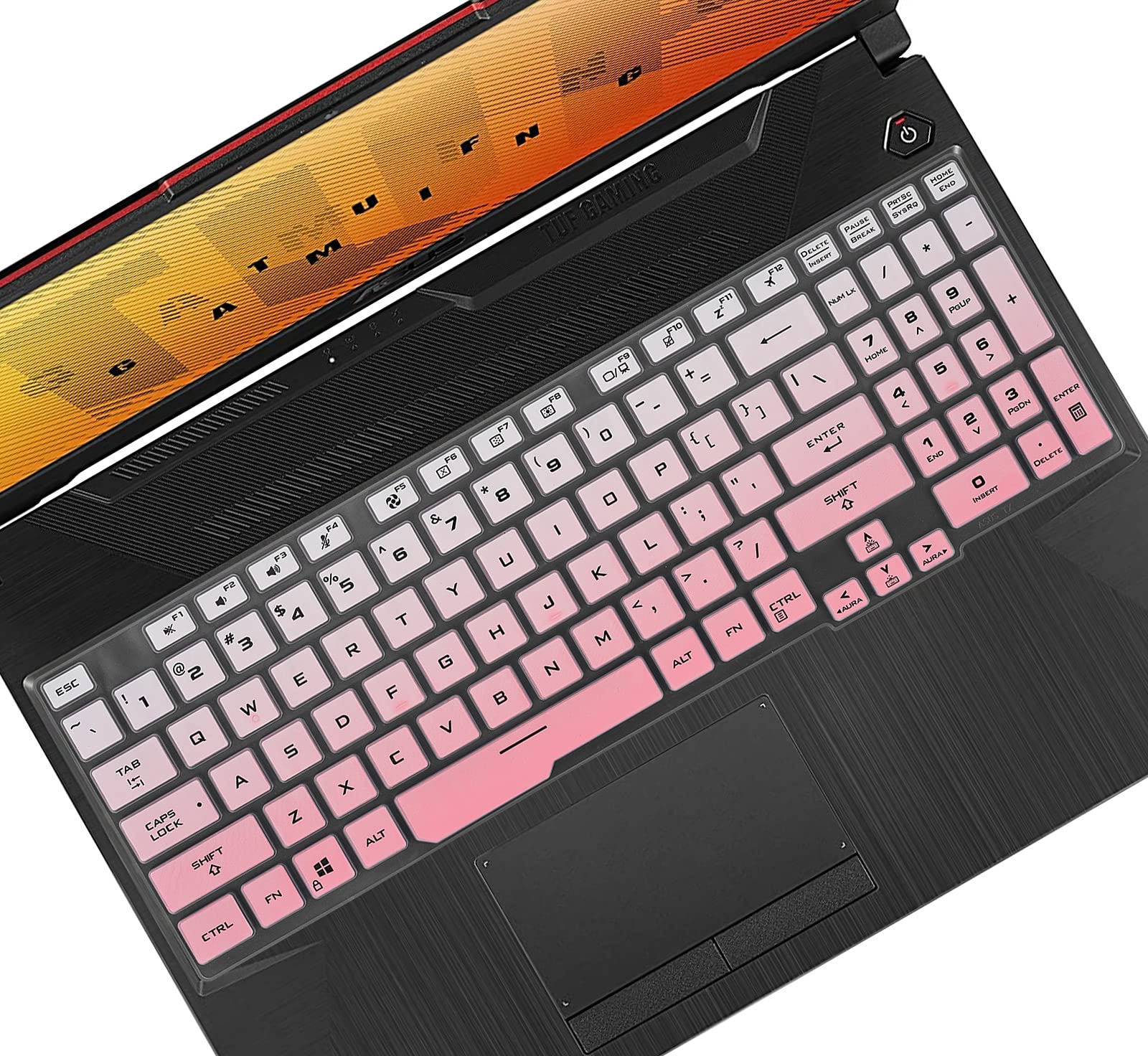 ASUS TUF Gaming Laptop Keyboard Cover - Pink for A15/F17/A17 Models | Gaming & Office Use
