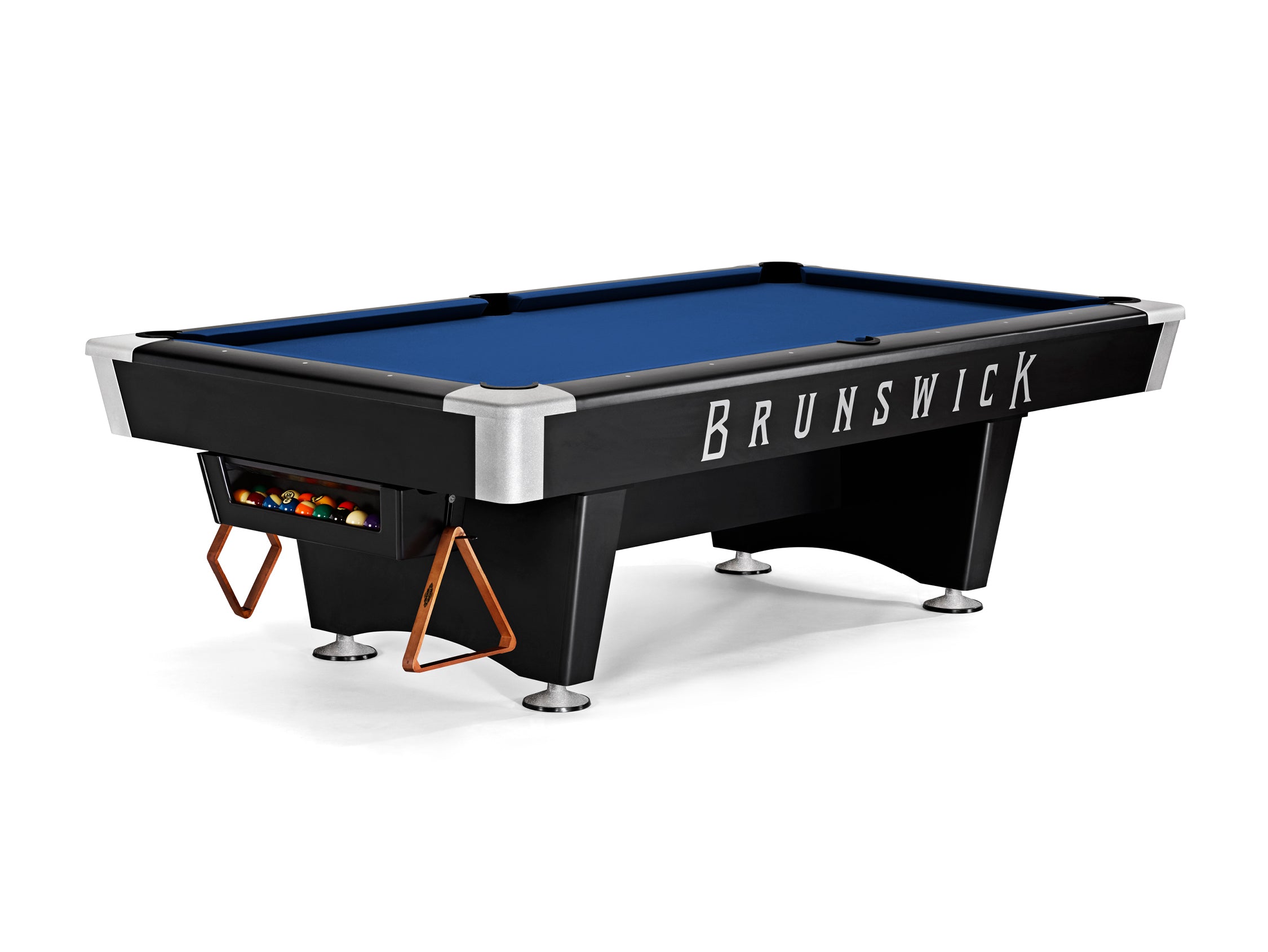 Brunswick Black Wolf 8-Foot Professional Pool Table for Home Game Room, Bar, or Recreation Center - Premium Billiards Table for Adults & Family Entertainment