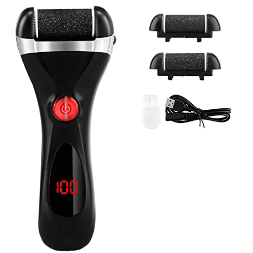Electric Foot File Callus Remover - Rechargeable Pedicure Tool for Hard Cracked & Dry Skin - Professional Foot Care for Smooth Heels - Perfect for Home Spa & Pedicure (Color: A)