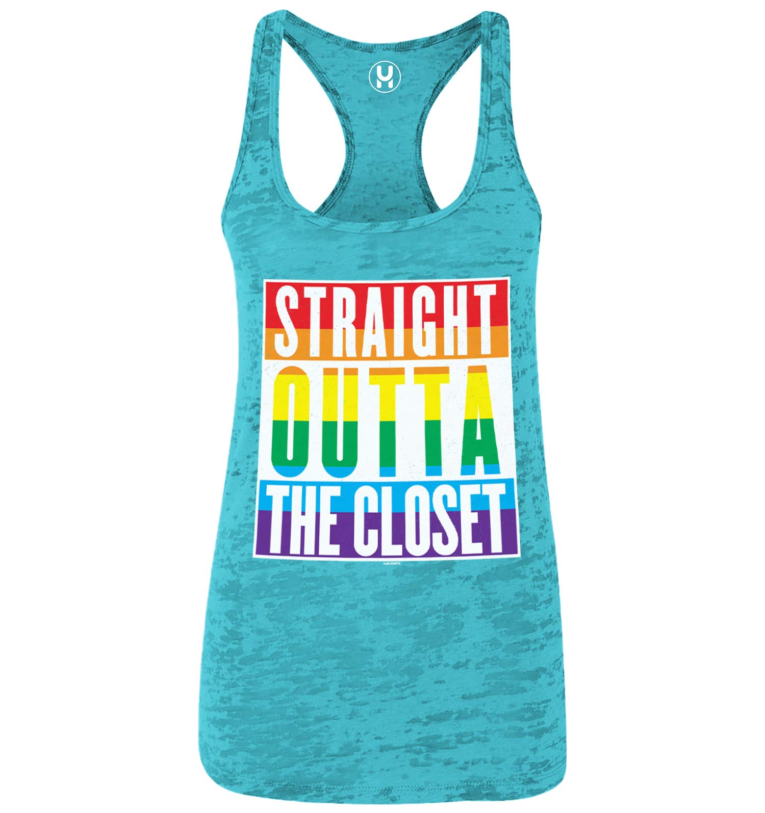 Gay Pride Racerback Tank Top for Women - LGBTQ+ Rainbow Pride Apparel - Perfect for Pride Parades, Festivals & LGBTQ+ Events
