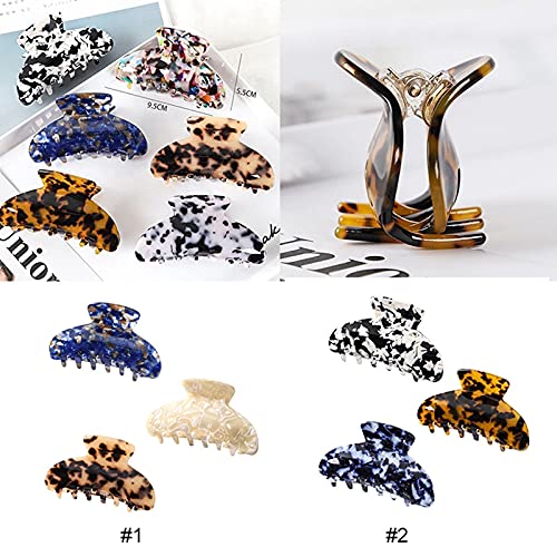 Licogel Hair Claw Clips 3PCS - Strong Hold Barrettes for Women, Styling & Updos