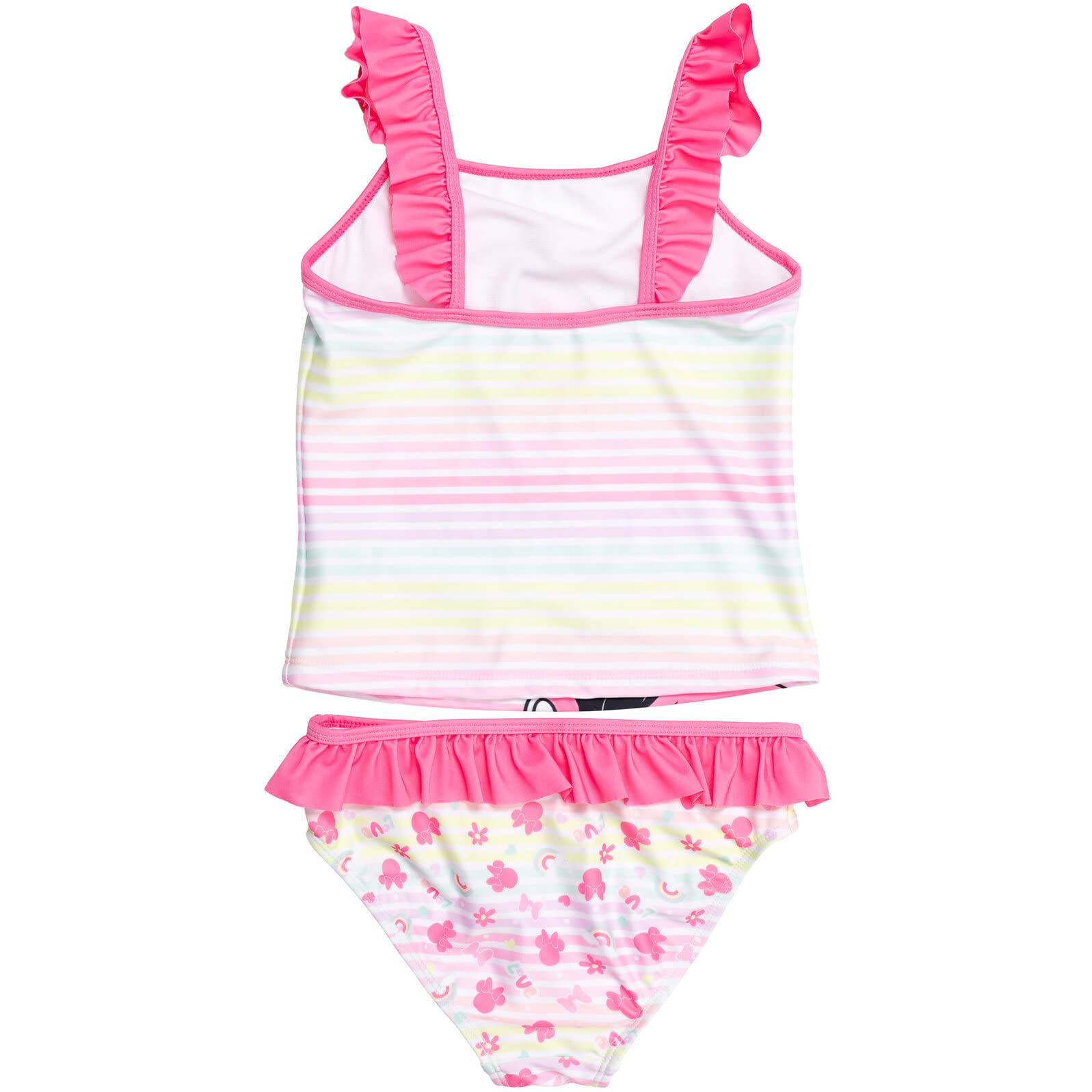 Disney Princess Minnie Mouse Frozen 3-Piece Swimsuit Set for Girls - Tankini Top, Bikini Bottom & Hair Scrunchie (Infant to Big Kid Sizes) | Perfect for Beach, Pool & Summer Vacation