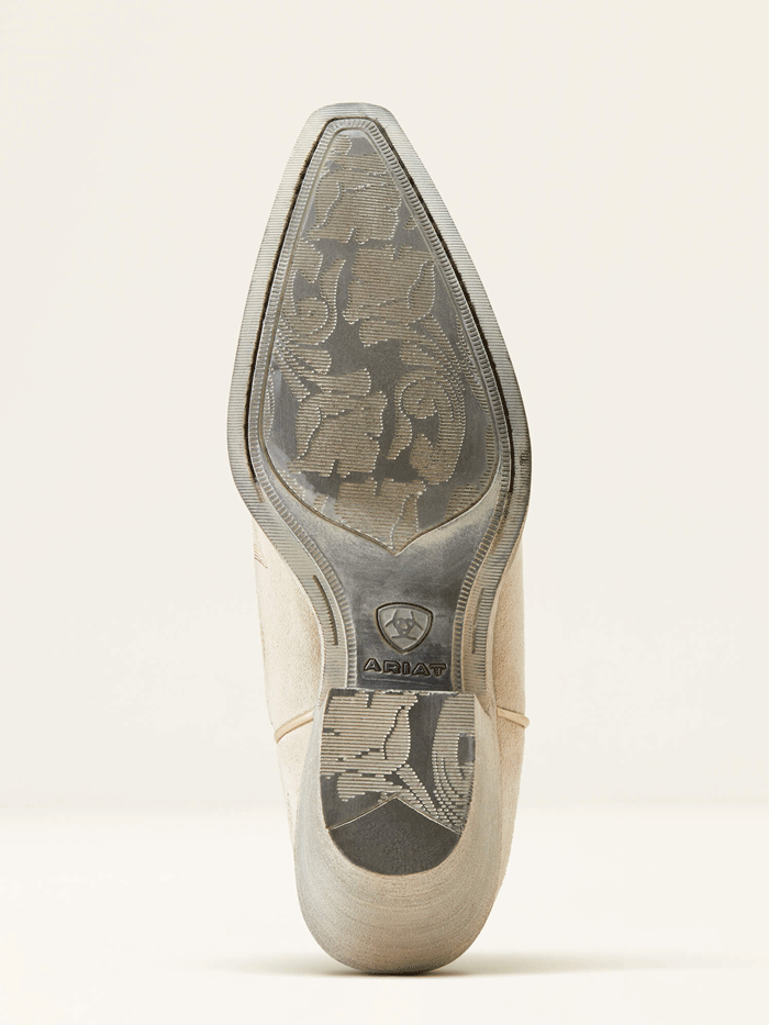 Ariat Women's Chandler Western Boot in Cloud White Suede - Perfect for Country Dancing, Rodeos & Western Fashion Outfits
