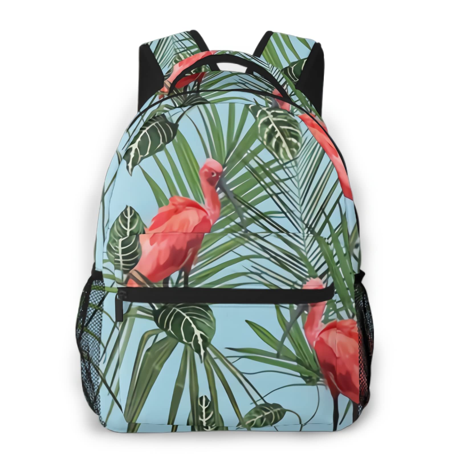 Pink Flamingo Backpack - Lightweight Mesh Translucent Unisex Backpack for Women & Men | Perfect for Beach, Pool, Travel & Tropical Vacations