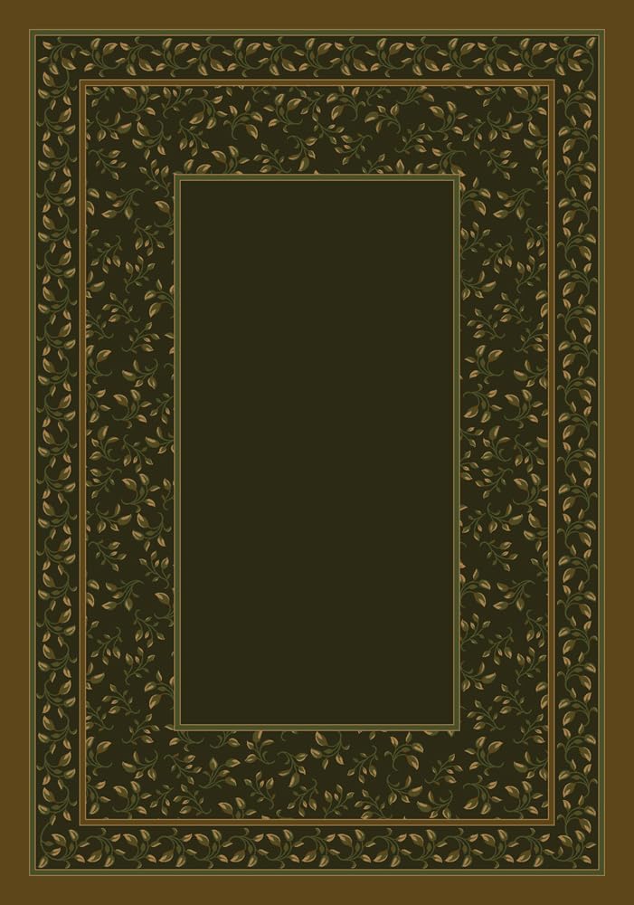 Design Center Leander Olive Rug - Runner Size 2'4