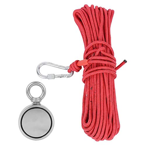 Strong Double-Sided Salvage Magnet - 65.6Ft Safety Fishing Magnet for Underwater Recovery