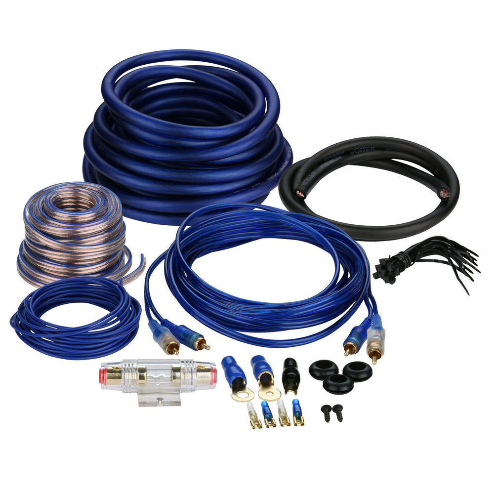 Power Acoustik AK 4 4 Gauge Amplifier Wiring Kit - Car Audio Power Wire for Amplifier Installation | Perfect for Car Stereo, Subwoofer & Speaker Systems