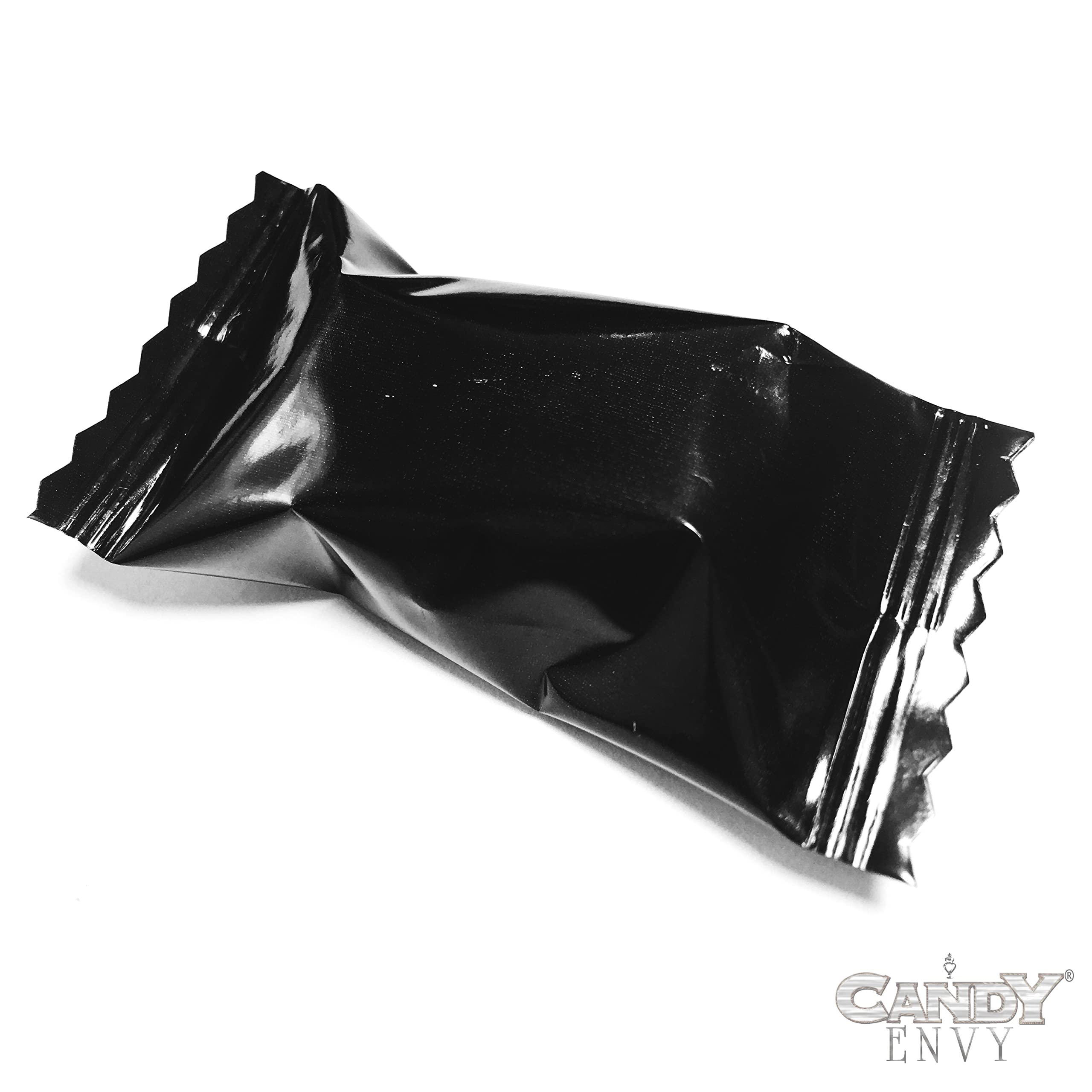 Candy Envy Black Wrapped Buttermints - 13 oz Resealable Bag (100 Individually Wrapped Mints) - Perfect for Parties, Weddings & Office Treats