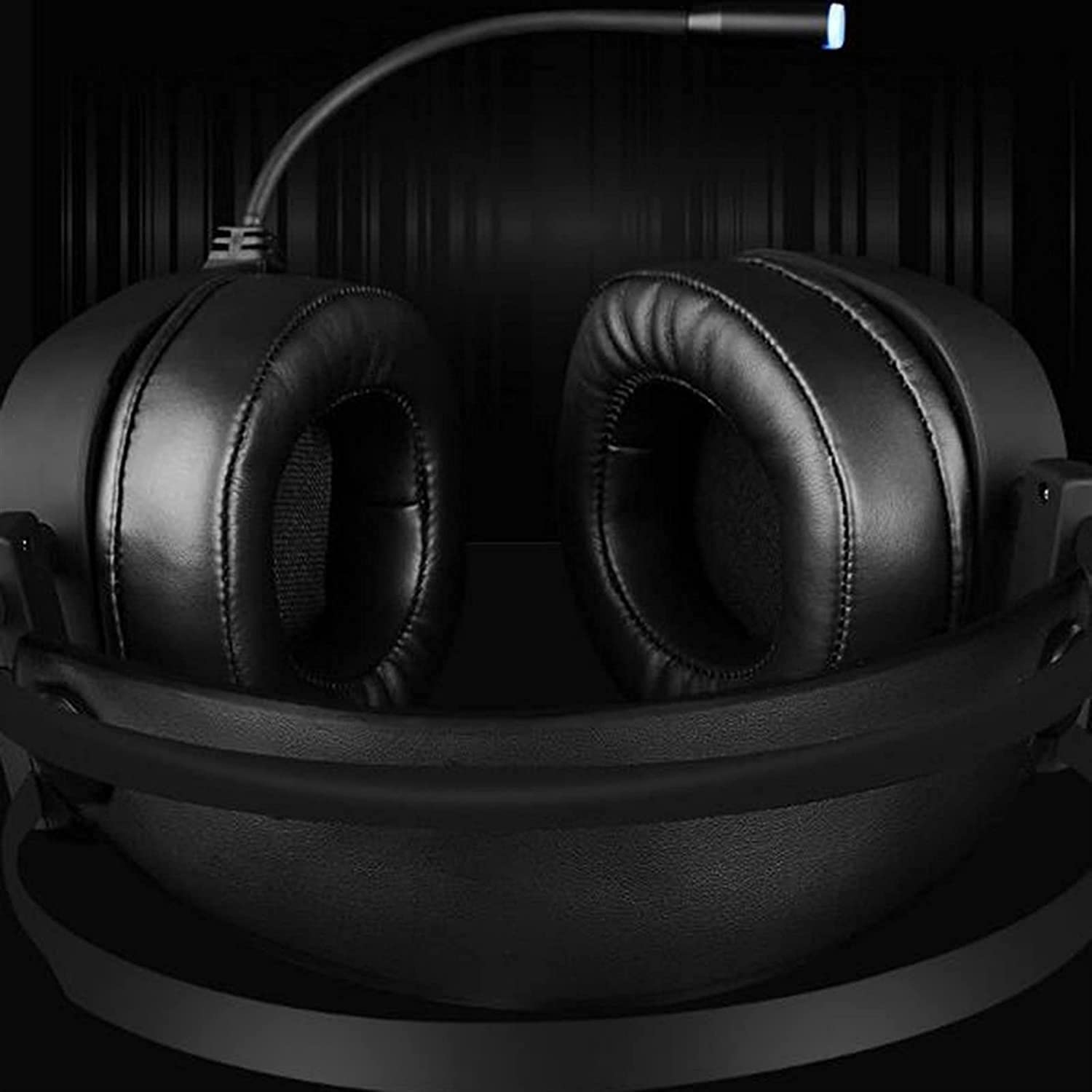 Premium Wired Gaming Headset with Noise-Canceling Microphone - Compatible with PC, PS4, PS5, Xbox One & Series X - Black | Perfect for Competitive Gaming, Online Meetings & Streaming
