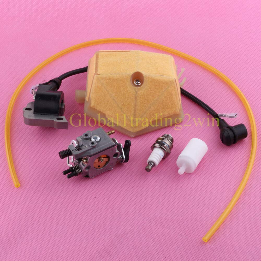 Husqvarna 51 55 Chainsaw Replacement Parts - Carburetor, Ignition Coil, Air & Oil Filter Kit for Smooth Operation | Perfect for Wood Cutting, Tree Trimming & DIY Landscaping Projects