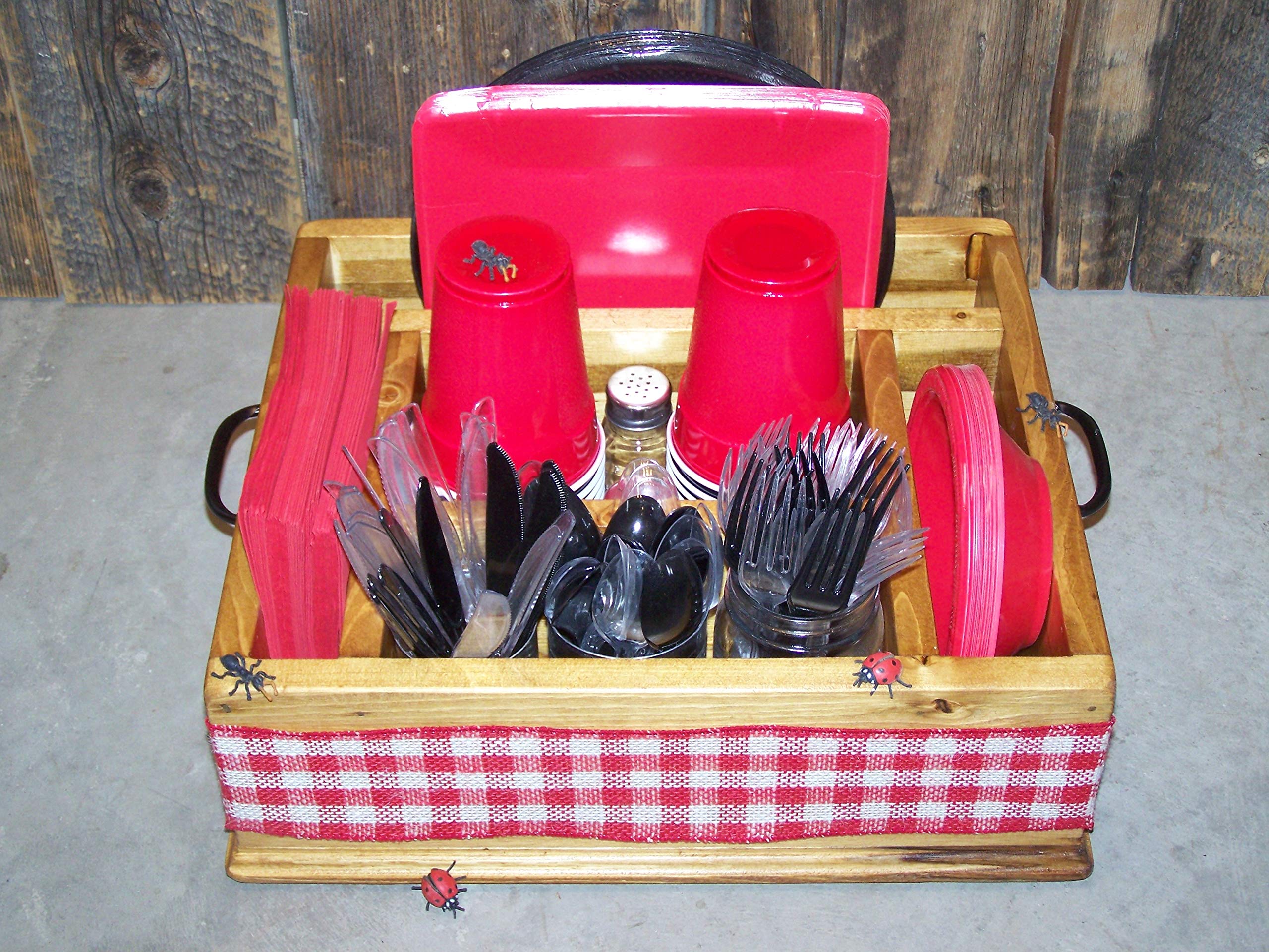 Wooden Utensil Organizer - Kitchen Countertop Storage for Spoons, Forks & Knives | Perfect for Dining Room, Pantry & Restaurant Organization
