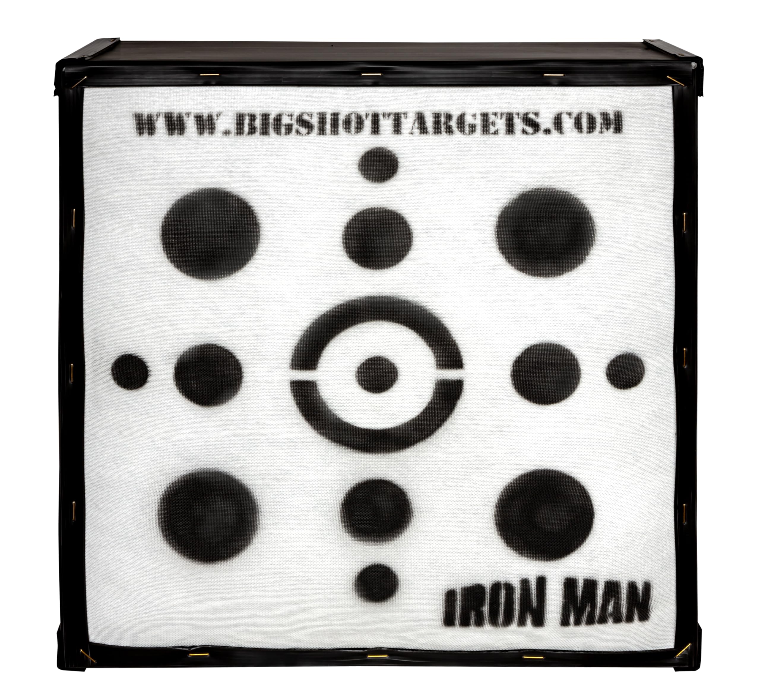 Iron Man 30 Personal Range Target with Heavy Duty Steel Stand - Durable Outdoor Shooting Practice for Archery & Firearms Training | Perfect for Backyard, Hunting, and Tactical Drills