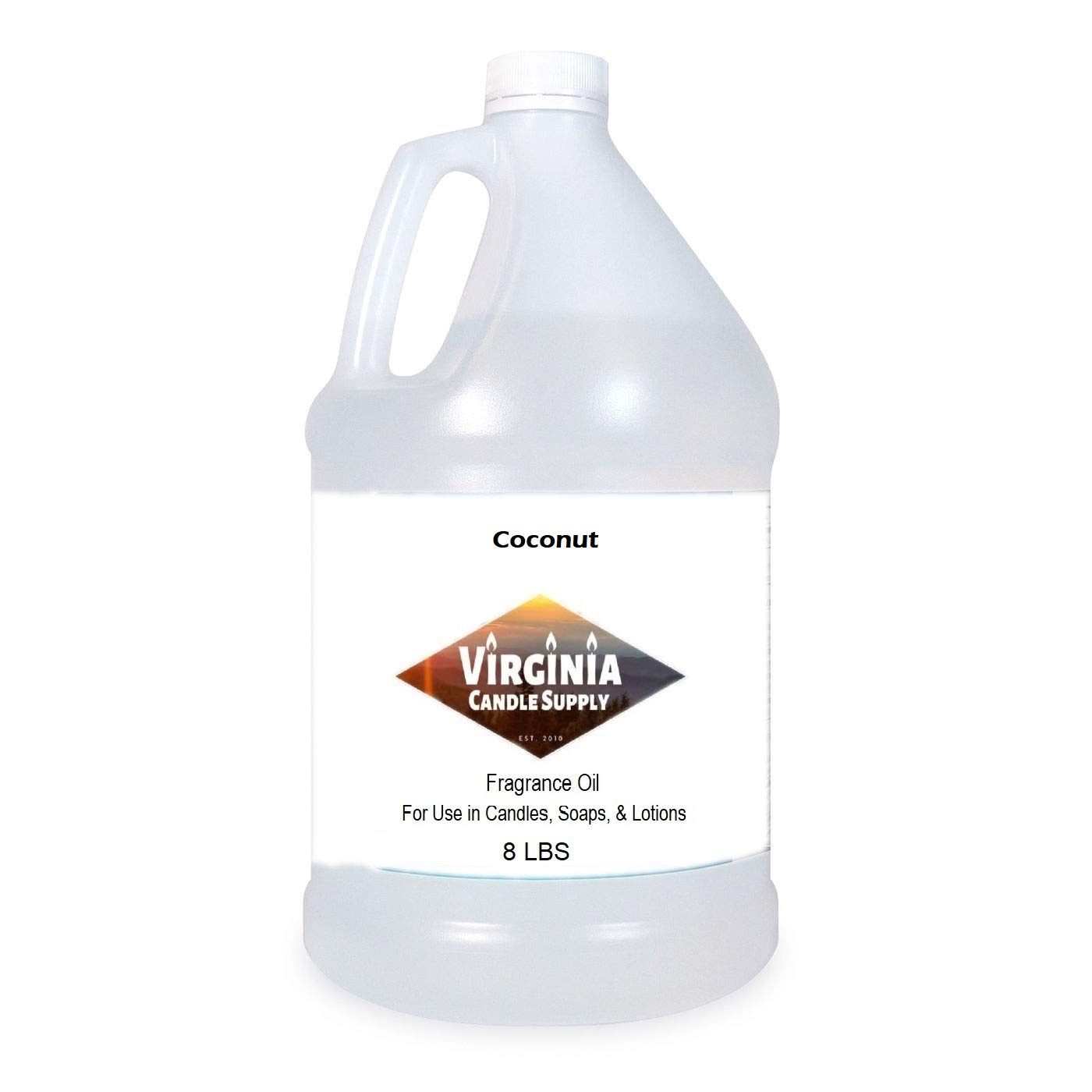 Premium Coconut Fragrance Oil - 8 LB Bulk Bottle for DIY Candle Making, Soap Crafting, Bath Bombs & Home Fragrance | Perfect for Spa, Aromatherapy, Car Fresheners & Relaxation