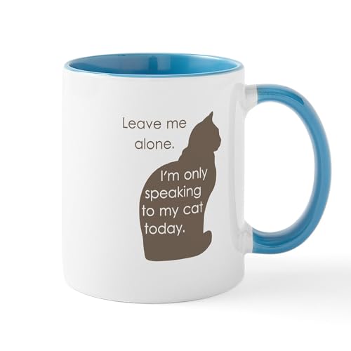White/Blue Inside - Leave Me Alone Im Only Speaking To My Cat Today Mu