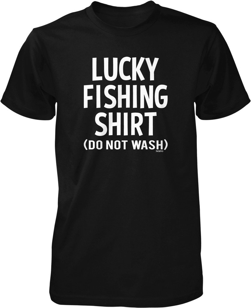 Lucky Fishing Shirt - Moisture Wicking Quick Dry Men's T-Shirt for Outdoor Fishing & Hiking - No Wash Needed