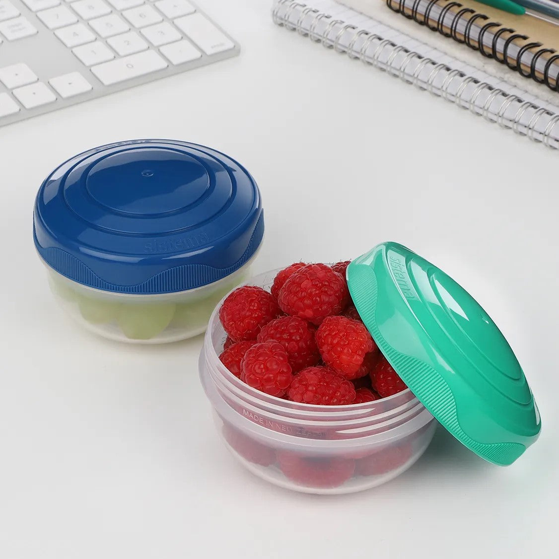 Portion Pod 2 Pack - 210ml Leak-Proof Food Storage Containers for Lunch, Meal Prep & On-the-Go Snacks | BPA-Free Portable Portion Control Containers