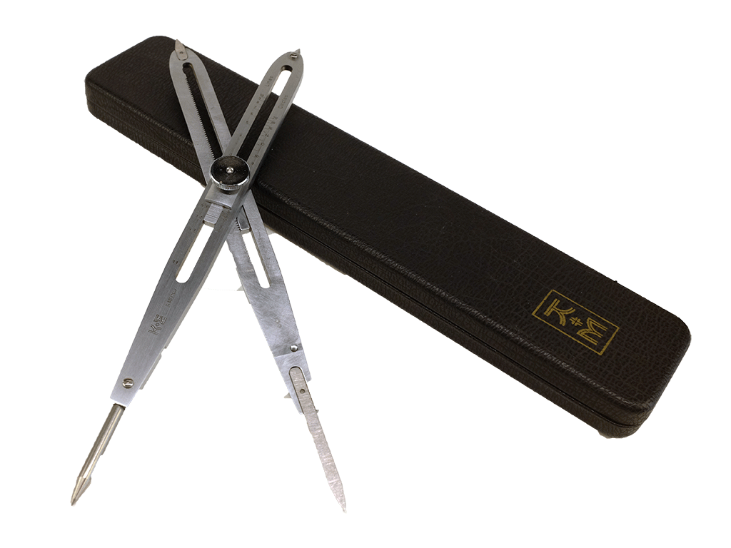Vintage Keuffel & Esser Co Mark I Proportional Dividers #55 - 1866 Satin Finish Drafting Tool with Original Case & Instructions | Perfect for Antique Collectors, Engineering Drafting & Historical Reenactments
